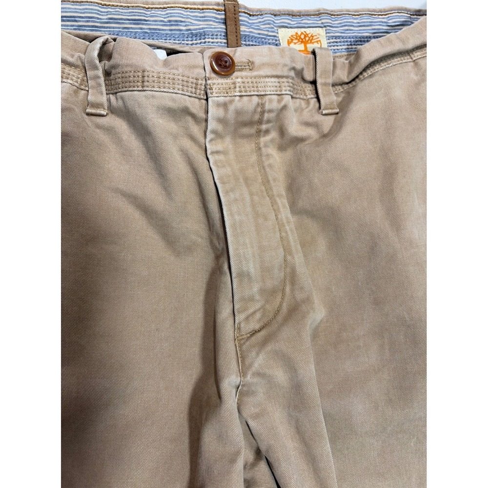 Timberland Mens Chino Pants 36x30 Khaki Tan Cotton Twill Straight Leg RN 36543